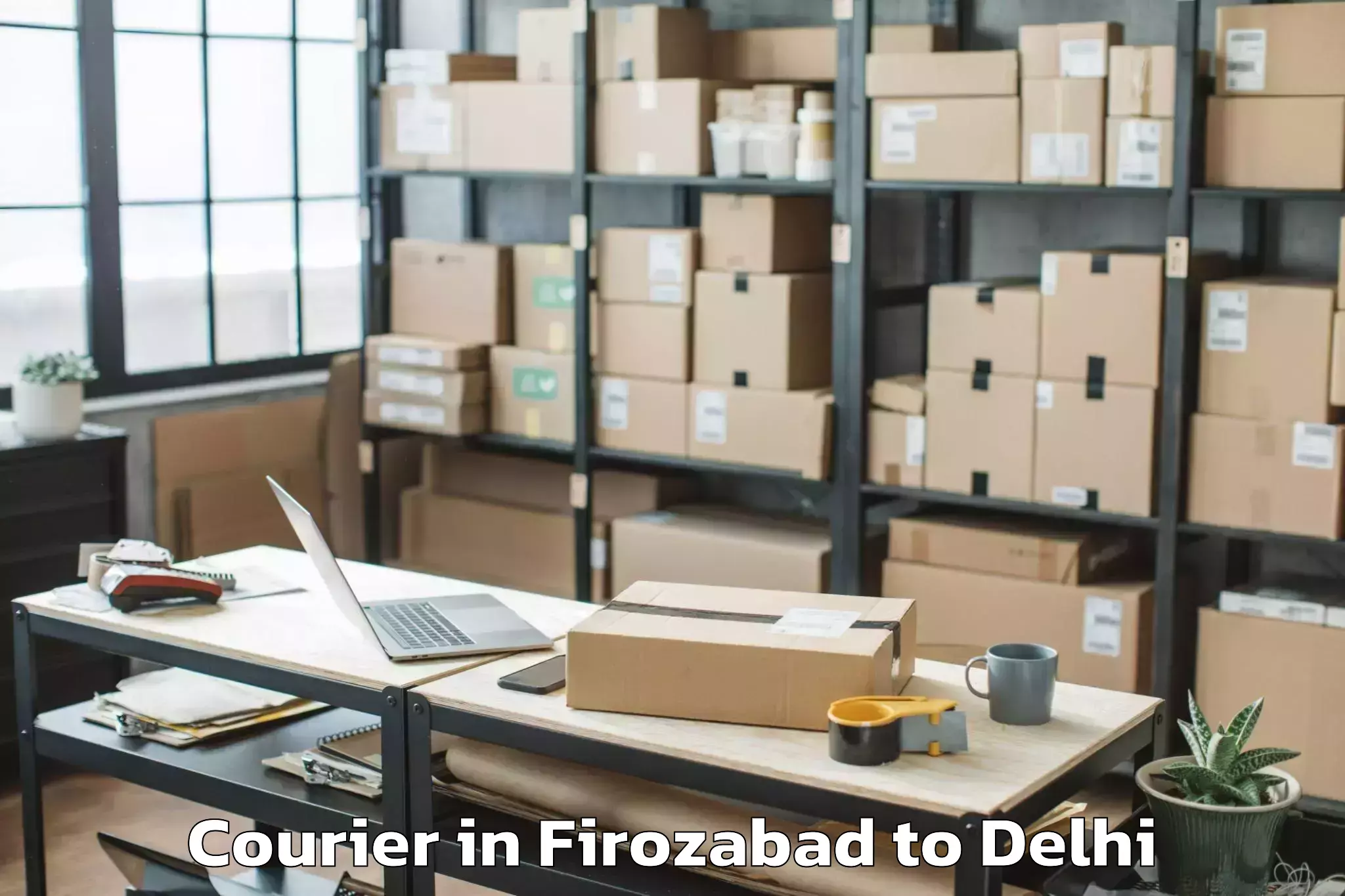 Discover Firozabad to Vivek Vihar Courier